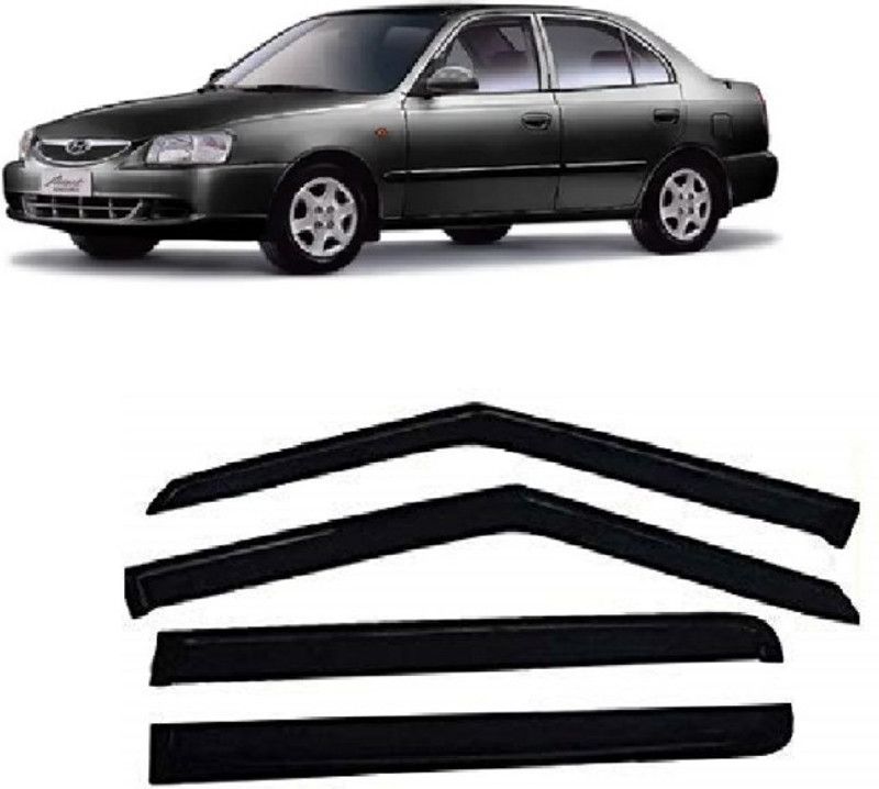 EMPICA For Non-convertibles Front, Rear Wind Deflector  (Tinted Hyundai Accent)