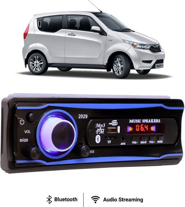 Purpleheart Blue Stereo-999 BLUETOOTH/USB/SD/AUX/FM/MP3 (BLUE & Black)P-262 Car Stereo  (Single Din)