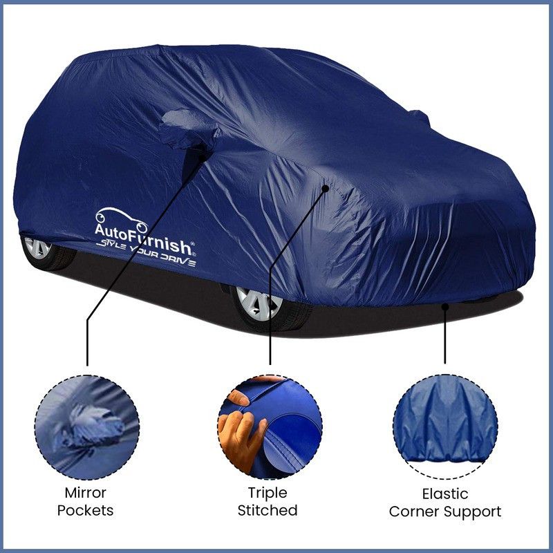 AutoFurnish Car Cover For Maruti Suzuki Alto 800 (With Mirror Pockets)  (Blue)
