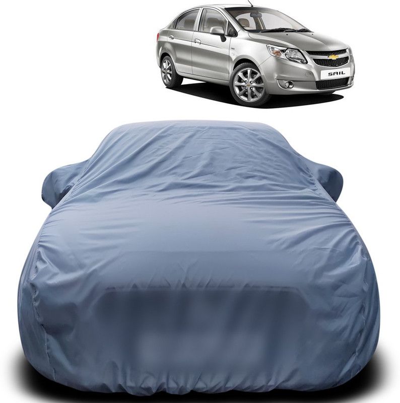 Purpleheart Car Cover For Chevrolet Sail (With Mirror Pockets)  (Grey)