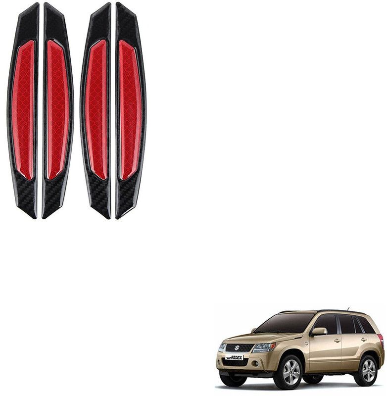 SEMAPHORE Plastic Car Door Guard  (Black, Red, Pack of 4, Maruti, Grand Vitara)