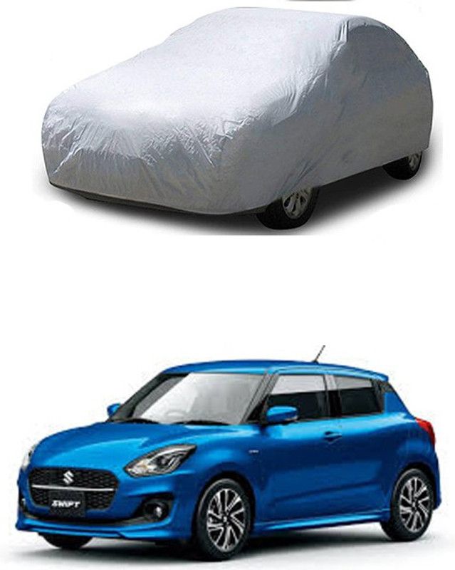 ENTIRELY ELITE Car Cover For Maruti Swift Hybrid (With Mirror Pockets)  (Silver)