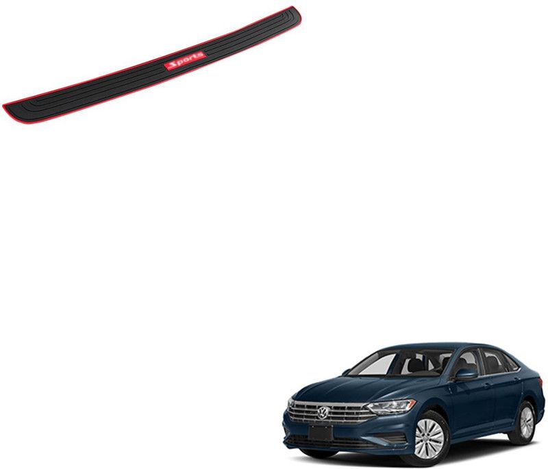 SEMAPHORE Rubber Car Bumper Guard  (Black, Red, Pack of 1, Volkswagen, Jetta)