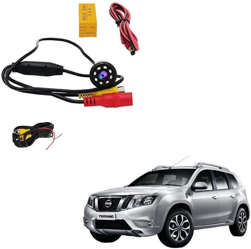 AuTO ADDiCT Reverse Parking Camera Car Rear View(Waterproof,LED,Night Vision) for Nissan Terrano Vehicle Camera System