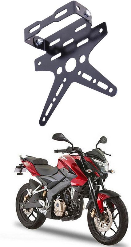 divis Bike License Number Plate Frame Holder Tail Tidy (Black) Bike Number Plate P-48 Bike Number Plate  (Aluminium 7 cm x 15 cm)