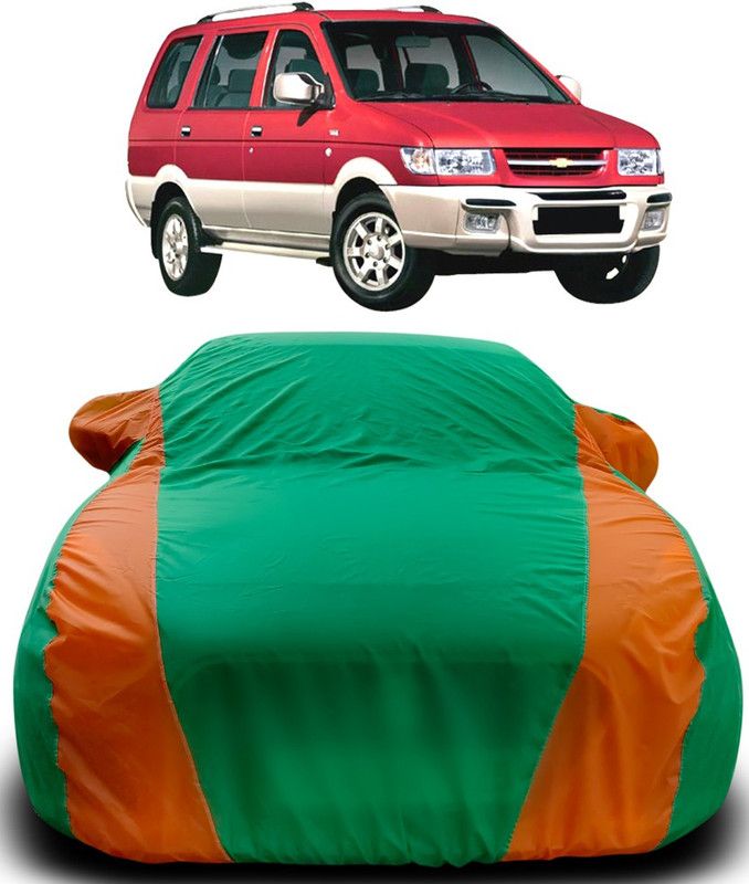 CoNNexXxionS Car Cover For Chevrolet Tavera (With Mirror Pockets)  (Multicolor)