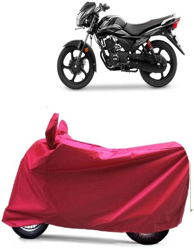 MoTRoX Two Wheeler Cover for TVS  (Victor New, Red)