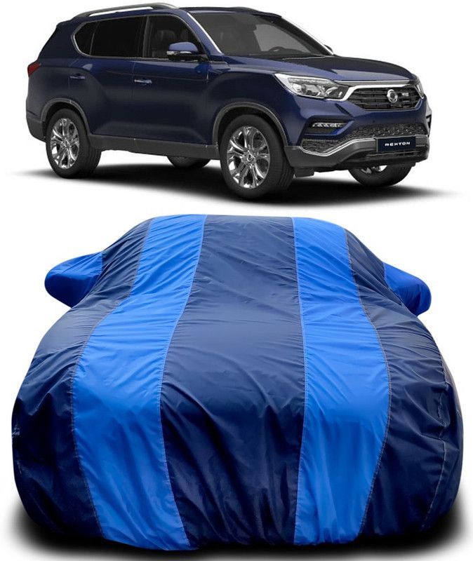 Dvis Car Cover For SsangYong Rexton Facelift (With Mirror Pockets)  (Blue, Blue)