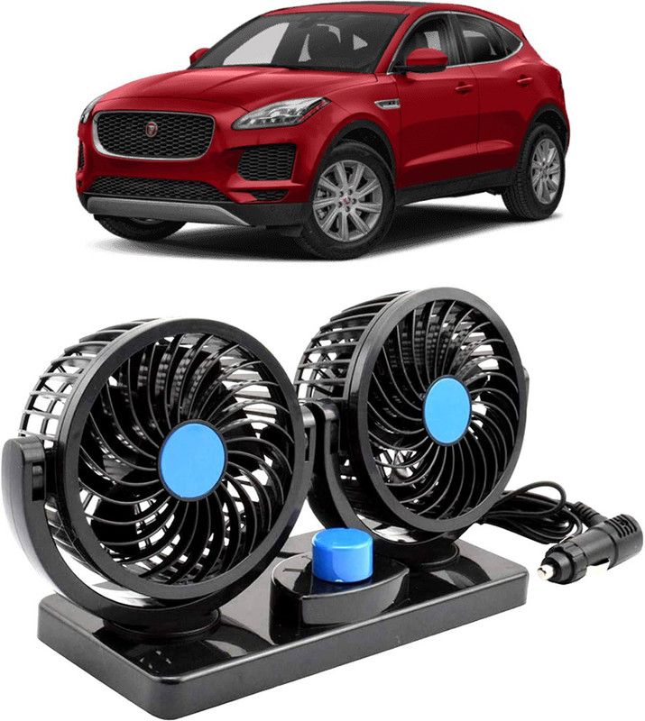 Amulite Car Fan 12V 360 Head 2 Speed Quiet Strong for All Auto Vehicles-Evl-131 Car Interior Fan  (12 V)