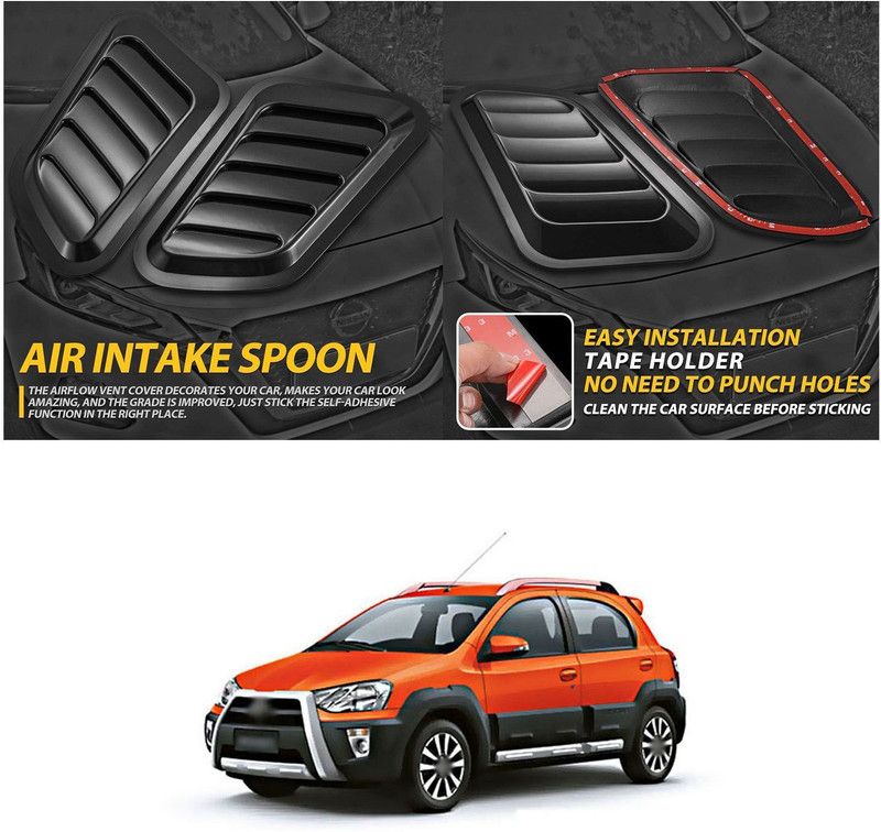 XZRTZ Car Side Air Flow Vent Fender Cover Intake Grille Sticker Universal 23 Car Beading Roll For Bumper  (13 m)