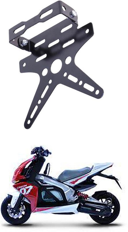 divis Bike License Number Plate Frame Holder Tail Tidy (Black) Bike Number Plate A-343 Bike Number Plate  (Aluminium 7 cm x 15 cm)