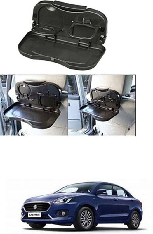 FKOK Foldable Car Drink/Can/Glass Bottle Holder (Black) For Swift Dzire Cup Holder Tray Table
