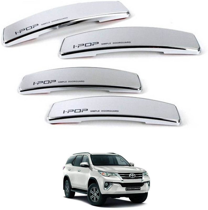 I Pop Plastic Car Door Guard  (Silver, Pack of 4, Toyota, Fortuner)