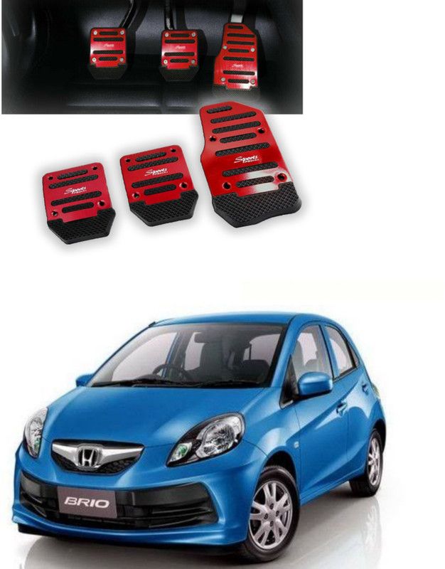 Gadiparts ™ Non-Slip Manual Red Guj Car Pedal Kit Cover for Brio Car Pedal