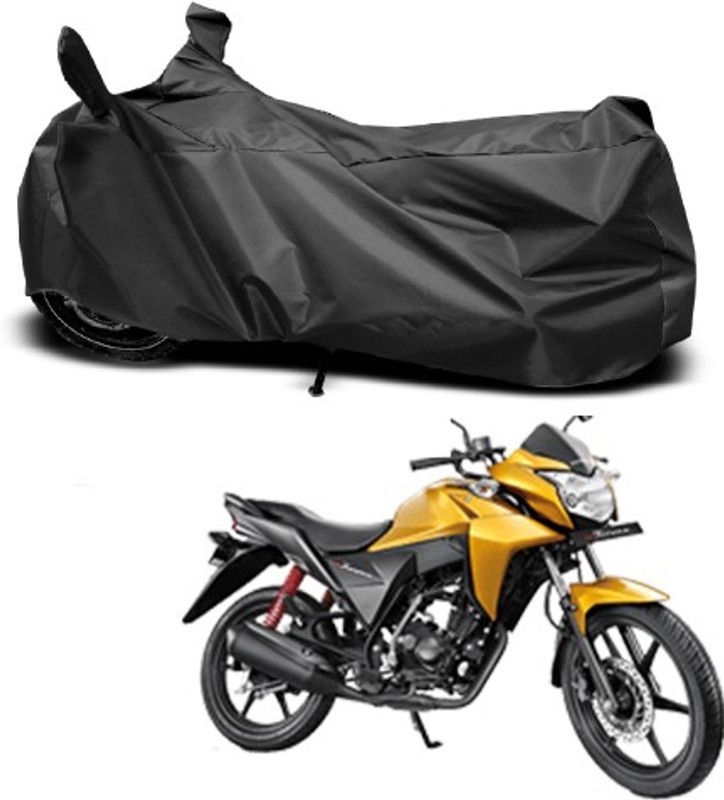 THE REAL ARV Waterproof Two Wheeler Cover for Honda  (CB Twister, Black)