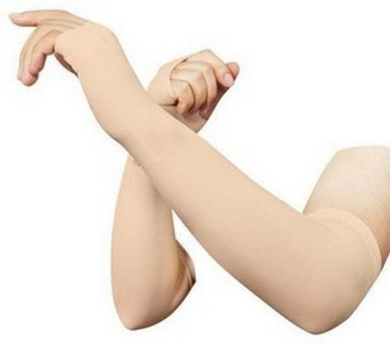 RBSOCK Cotton Arm Sleeve For Boys  (Free, Beige)