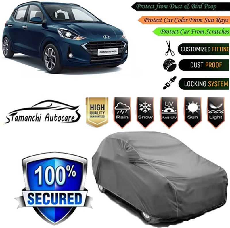 Tamanchi Autocare Car Cover For Hyundai Grand i10 Nios  (Grey)