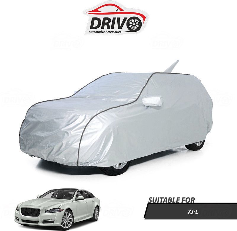 Drivo Car Cover For Jaguar XJL (With Mirror Pockets)  (Silver)