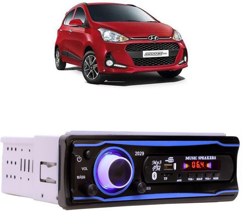Bluedrum Blue Stereo-999 BLUETOOTH/USB/SD/AUX/FM/MP3 (BLUE & Black)-183 Car Stereo  (Single Din)