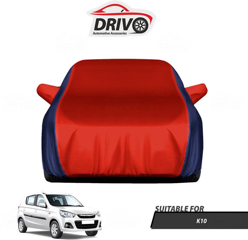 Drivo Car Cover For Maruti Universal For Car (With Mirror Pockets)  (Blue, Red)
