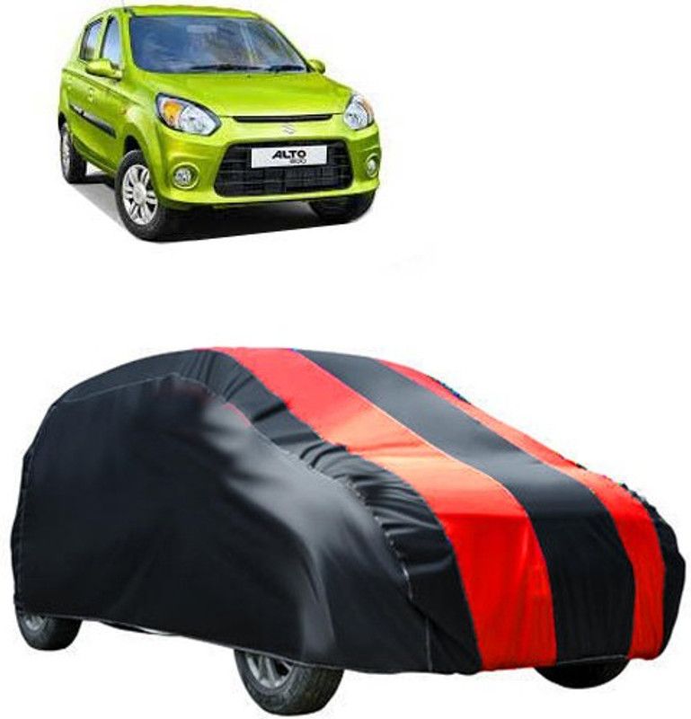 QualityBeast Car Cover For Maruti Suzuki Universal For Car (Without Mirror Pockets)  (Maroon, Black)