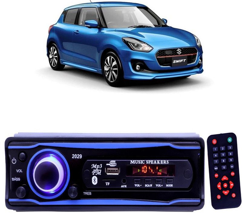 Purpleheart Blue 2029 USB/AUX/SD/BLUETOOTH/FM/MP3 BOOM MASTER STANDARD- P344 Car Stereo  (Single Din)