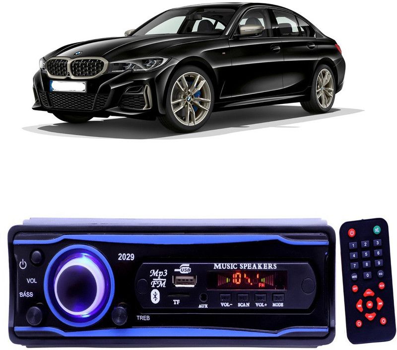 Purpleheart Blue 2029 USB/AUX/SD/BLUETOOTH/FM/MP3 BOOM MASTER STANDARD- P52 Car Stereo  (Single Din)