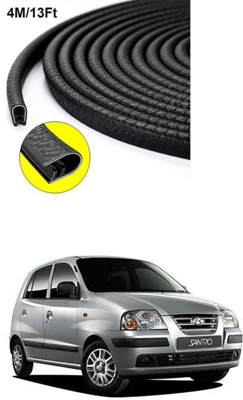 APICAL Plastic, Carbon Steel Car Door Guard  (Black, Pack of 1, Maruti, Santro)