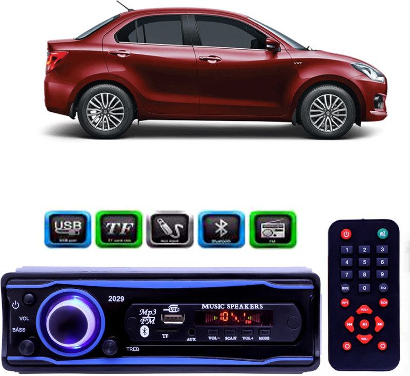 Genipap STEREO-999 BLUETOOTH/USB/SD/AUX/FM/MP3 (BLUE & Black)-319 Car Stereo  (Single Din)