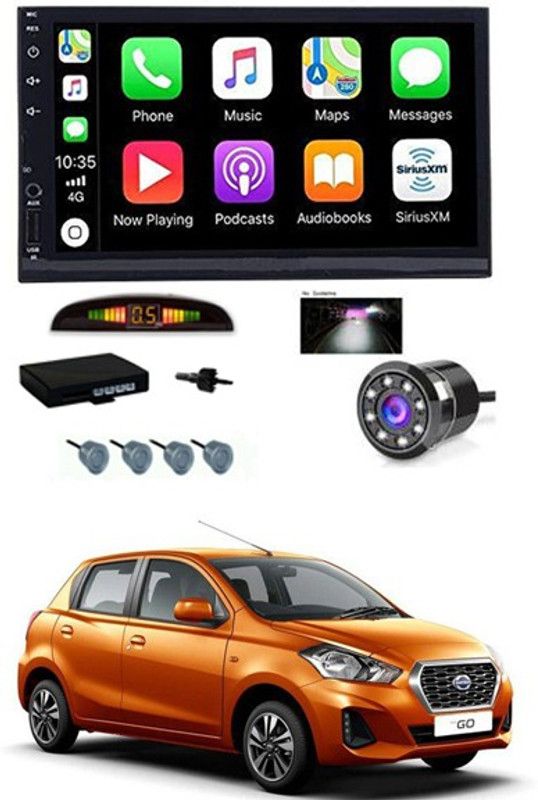 AYW 7 INCH Full Double Din Car Screen Stereo Media Player Audio Video Touch Screen Stereo Full HD with MP3/MP4/MP5/USB/FM Player/WiFi/Bluetooth & Mirror Link with Back Rear Camera & Silver Sensor For Go Car Stereo  (Double Din)