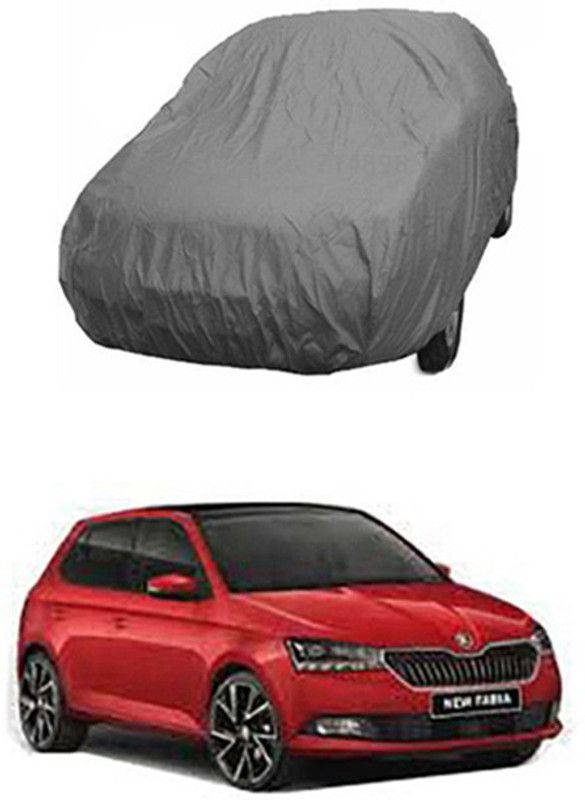 THE REAL ARV Car Cover For Skoda Fabia (With Mirror Pockets)  (Grey)