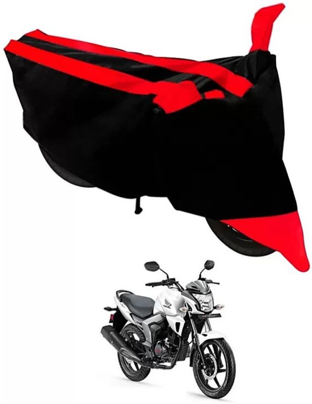 KAROBAR Two Wheeler Cover for Hero  (Trigger, Black, Red)