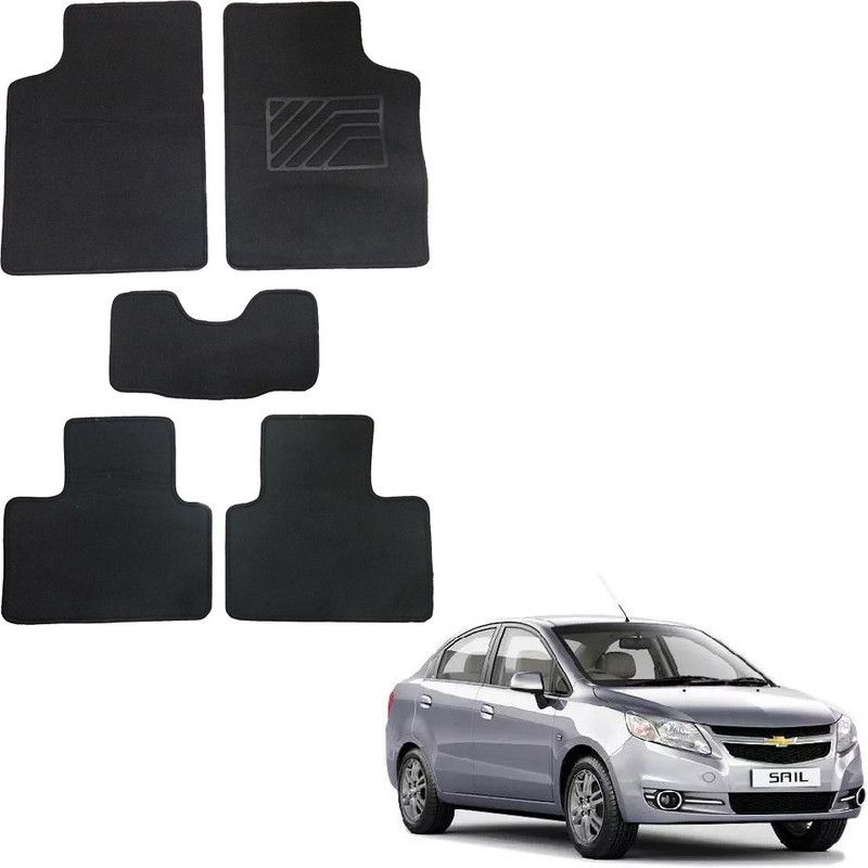 Oshotto Fabric Standard Mat For Chevrolet Sail  (Black)