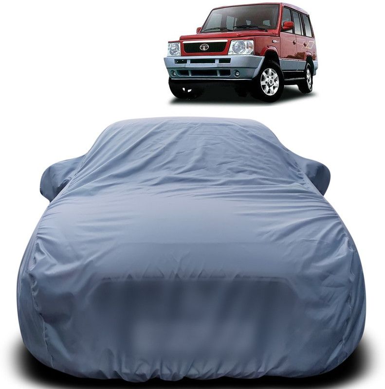 Purpleheart Car Cover For Tata Safari (With Mirror Pockets)  (Grey)