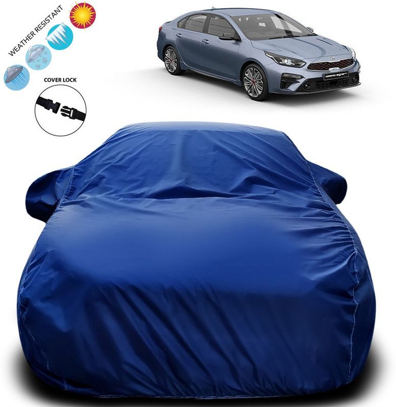 Purpleheart Car Cover For Kia Cerato (With Mirror Pockets)  (Blue)