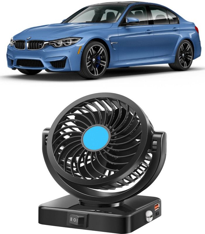 Enfield Works Car Fan With USB Charging 360 Degree Rotatable Fan-B-064 Car Interior Fan  (12 V)