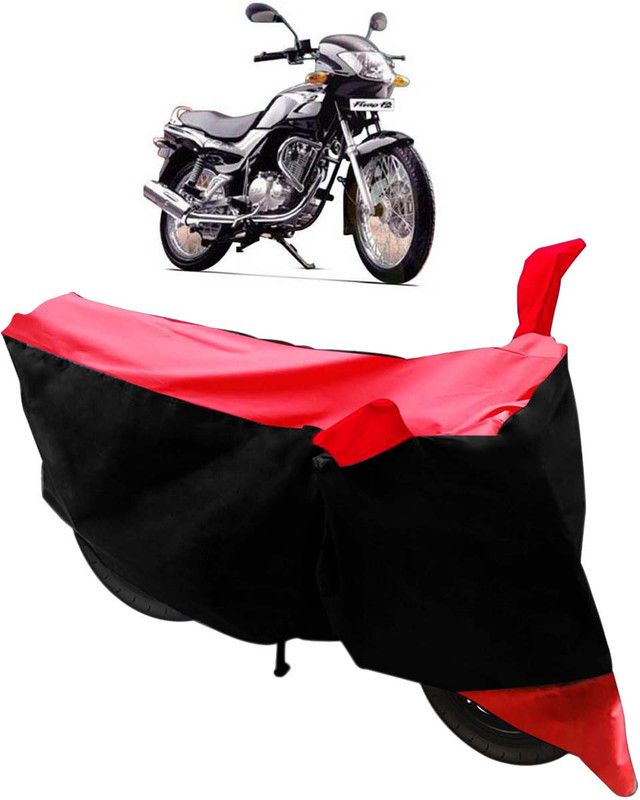 Purpleheart Two Wheeler Cover for TVS  (Fiero F2, Black, Red)