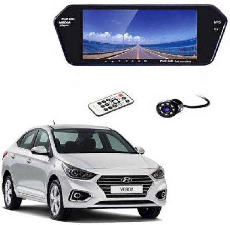 Auto Snap 7 Inch Full HD Touch Screen 8 LED Nightvision Camera + Reverse Parking Sensor Black LED (17.78 cm)(M.N#39) Black LED  (17.78 cm)
