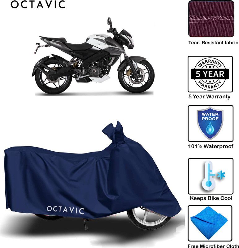 octavic Waterproof Two Wheeler Cover for Bajaj  (Pulsar 200 NS DTS-i, Blue)