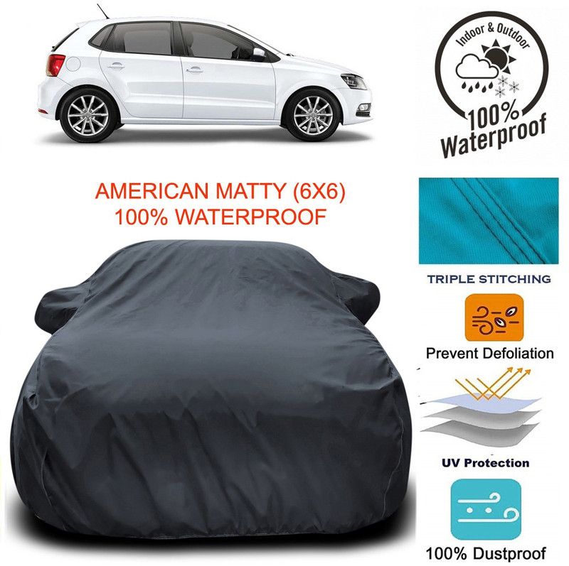 Dvis Car Cover For Volkswagen Polo Equisite (With Mirror Pockets)  (Grey)