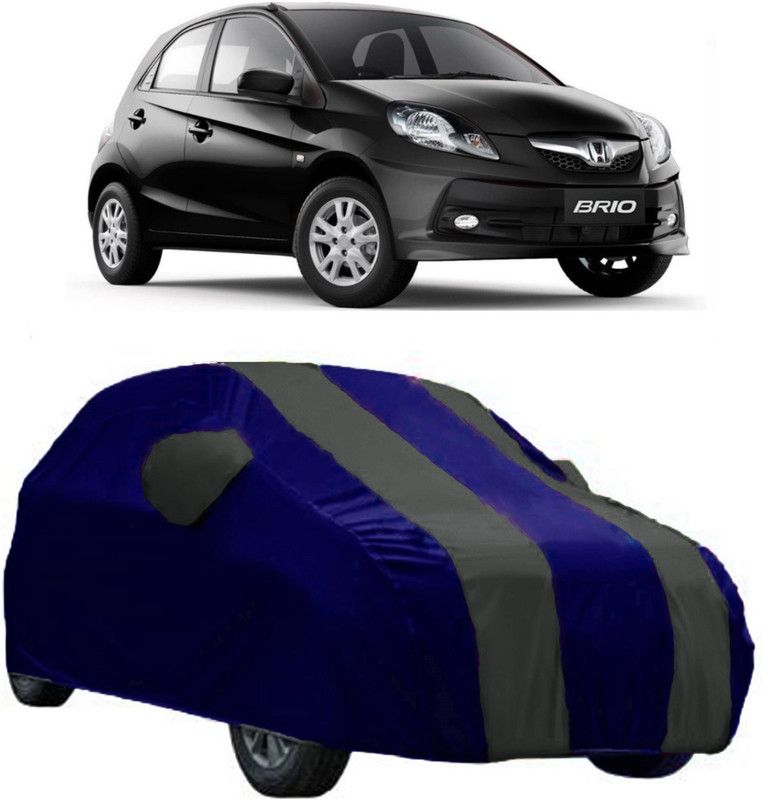 AutoRock Car Cover For Honda Brio (With Mirror Pockets)  (Grey)