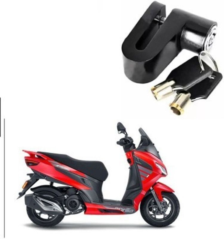 Giinix Heavy Steel Disc Break Security Lock Disc Lock For Aprilia SXR 160 Disc Lock  (Black)