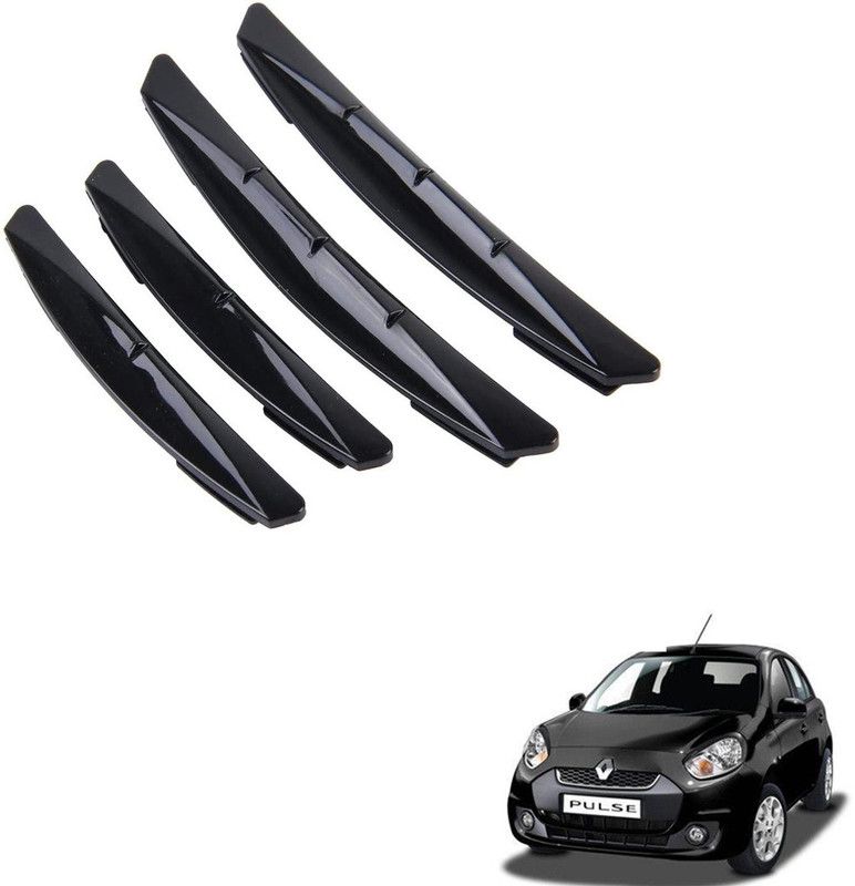 SEMAPHORE Plastic Car Door Guard  (Black, Pack of 4, Renault, Pulse)