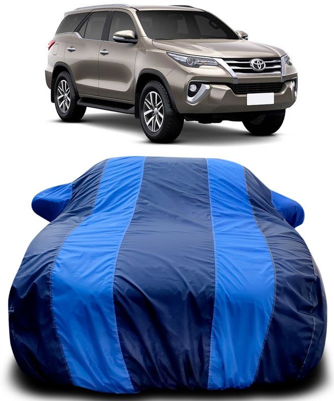 MoTRoX Car Cover For Toyota Fortuner (With Mirror Pockets)  (Blue, Blue)