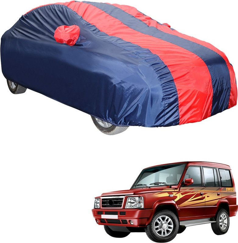 AutoFurnish Car Cover For Tata Sumo Gold (With Mirror Pockets)  (Red, Blue)