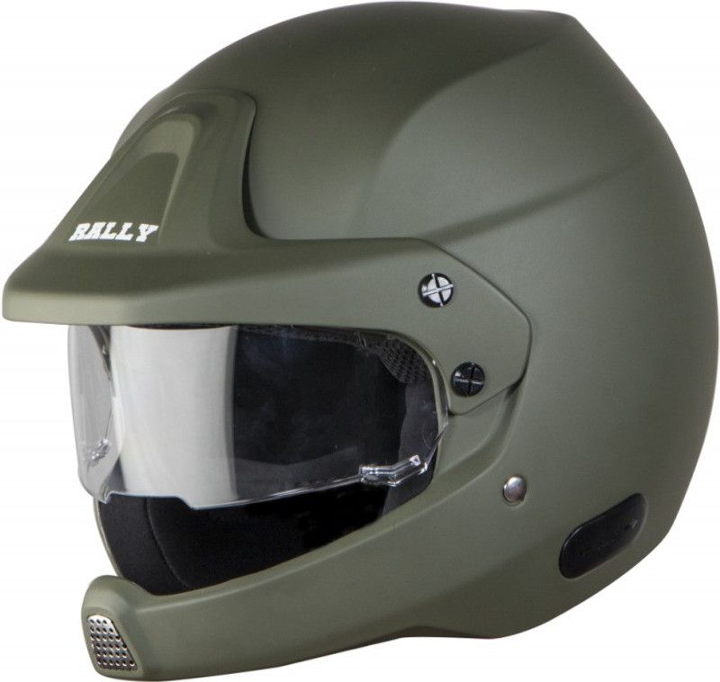 Steelbird SB-51 7Wings Rally Motorbike Helmet  (Matt Battle Green)