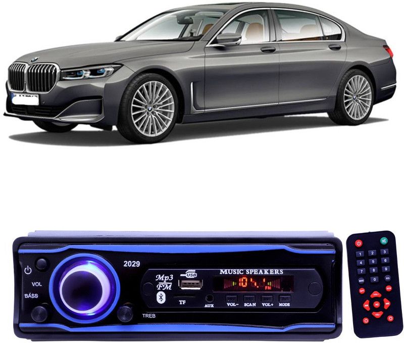 EverLand Blue 2029 USB/AUX/SD/BLUETOOTH/FM/MP3 BOOM MASTER STANDARD- E 48 Car Stereo  (Single Din)