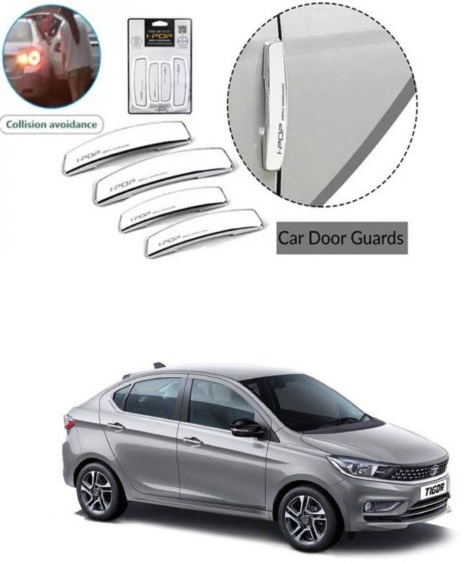 Etradezone Plastic Car Door Guard  (White, Pack of 4, Tata, Universal For Car)