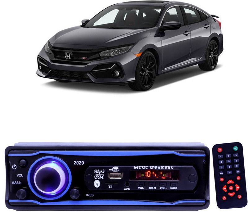 EverLand Blue 2029 USB/AUX/SD/BLUETOOTH/FM/MP3 BOOM MASTER STANDARD- E 157 Car Stereo  (Single Din)