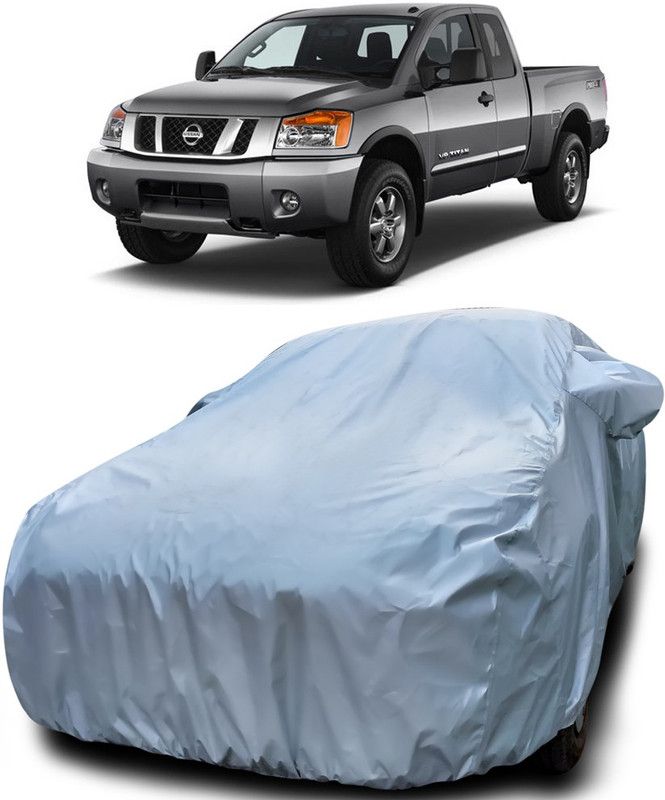 Genipap Car Cover For Nissan Titan (With Mirror Pockets)  (Silver)
